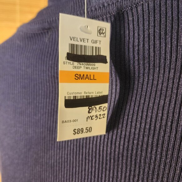 INC Deep Twilight Mock T Sweater - Picture 6 of 8